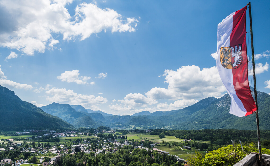 Grossgmain Blick Von Plainburg