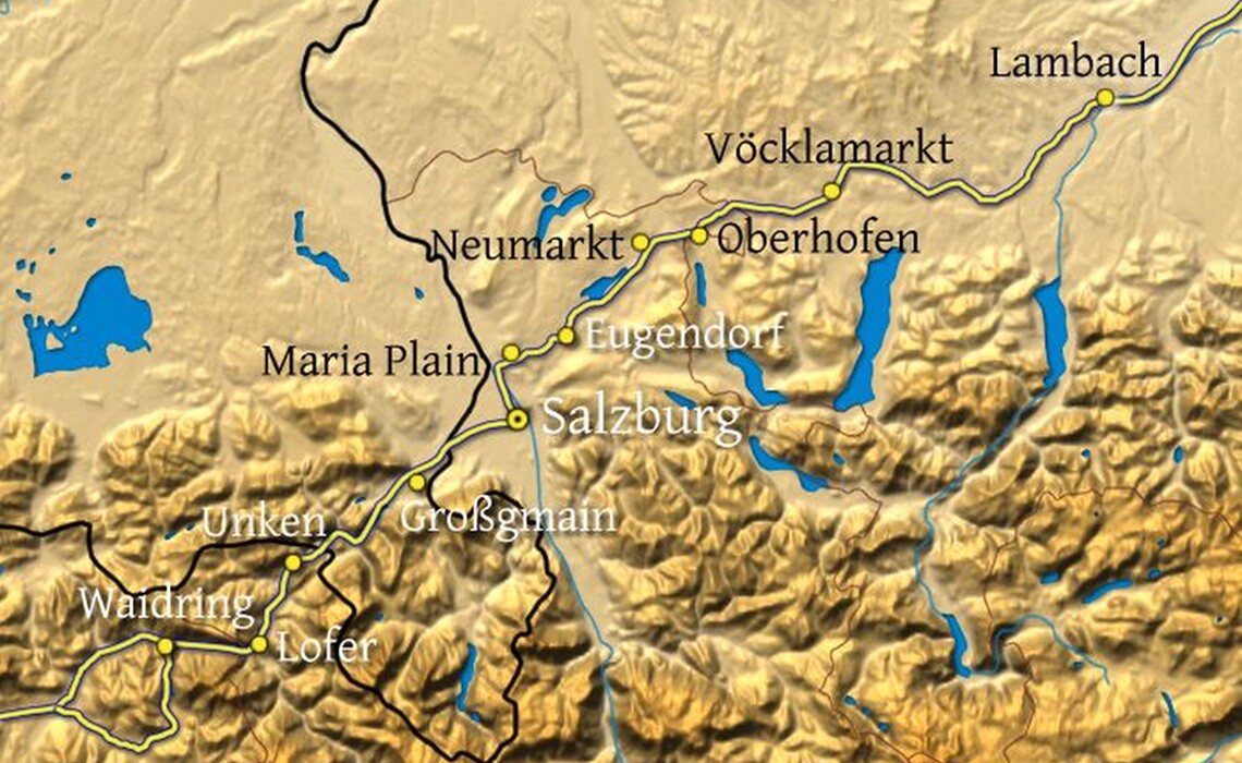 Karte Jakobsweg