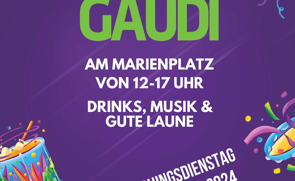 Plakat Faschingsstand Fertig